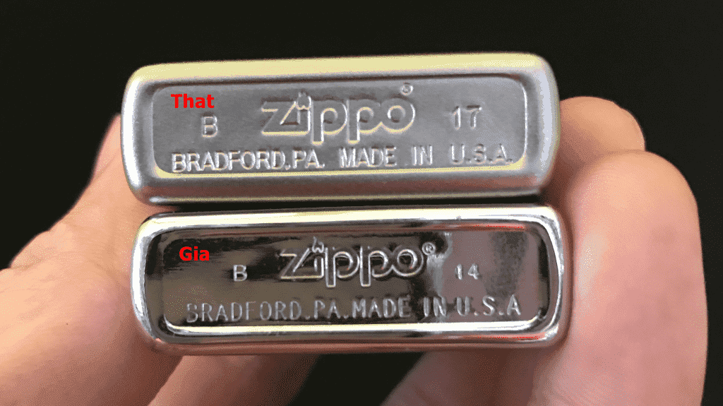 Cách phân biệt ZiPPO thật giả dựa vào mộc đáy